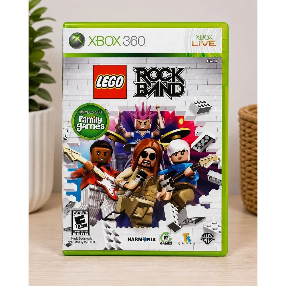 LEGO Rock Band Xbox 360 Complete CIB w/ Manual Tested Harmonix WB 2009